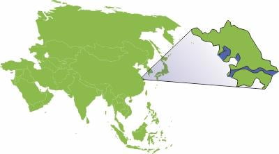 Mapa Jiangsu v Číně