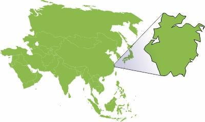 Mapa Zhejiang v Číně