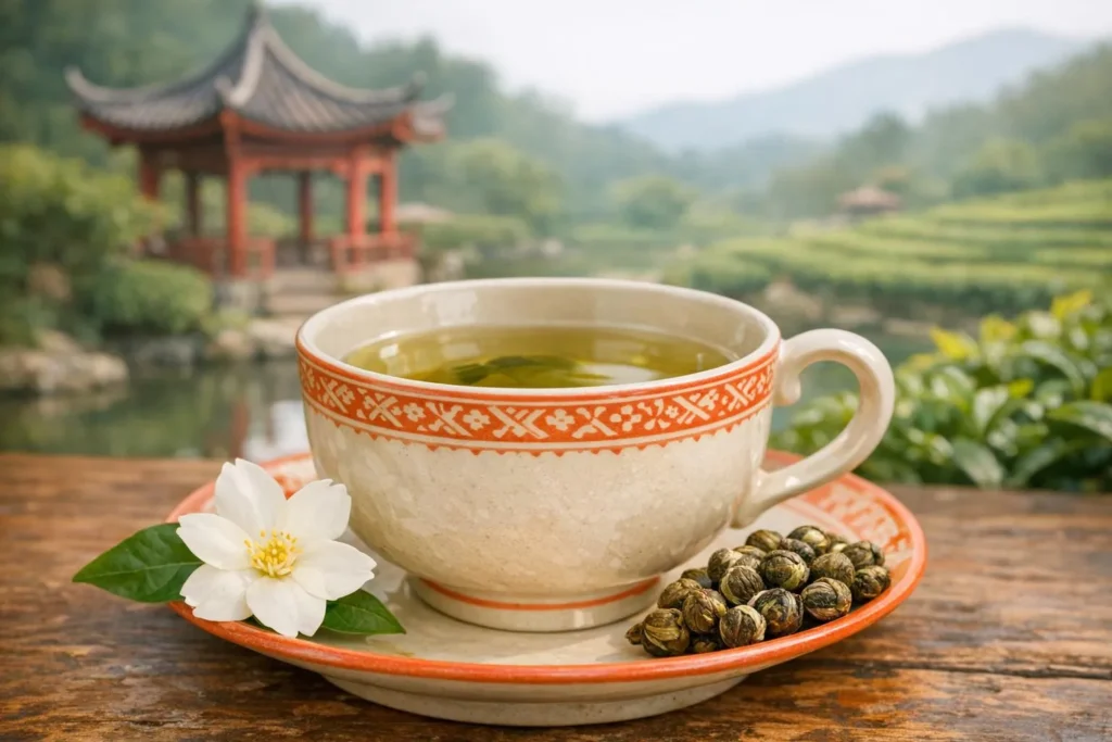 Zelený jasmínový čaj