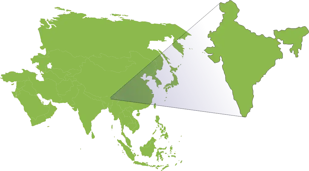 Mapa Indie